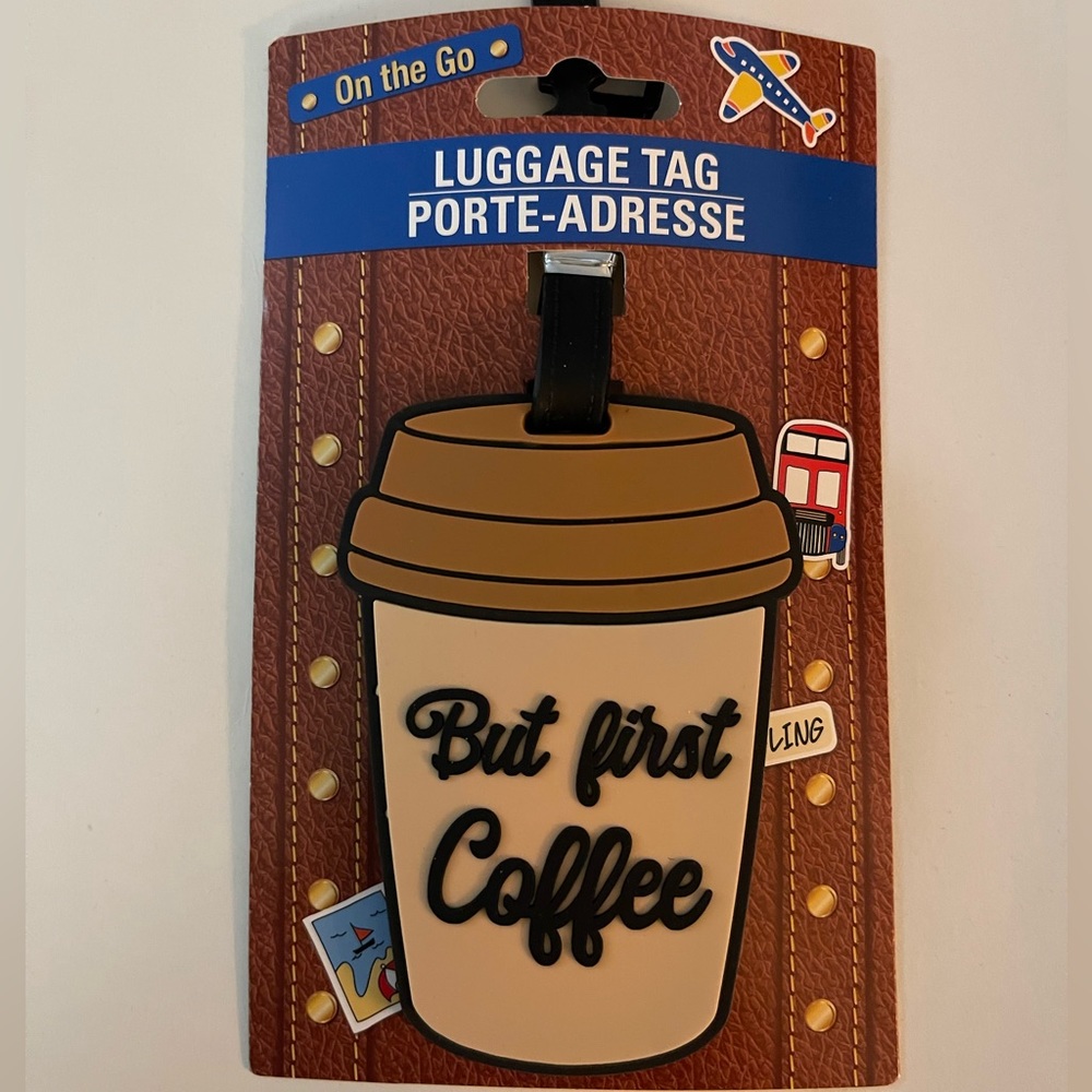 Brand New Coffee Cup luggage tag